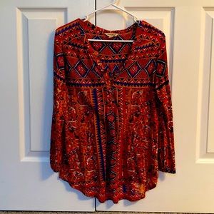 Lucky brand long sleeve blouse